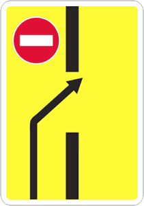 6.19.2. "Advance sign for changing to another carriageway"
