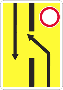 6.19.1. "Advance sign for changing to another carriageway"